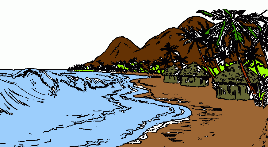 rios e montanhas para colorir e imprimir