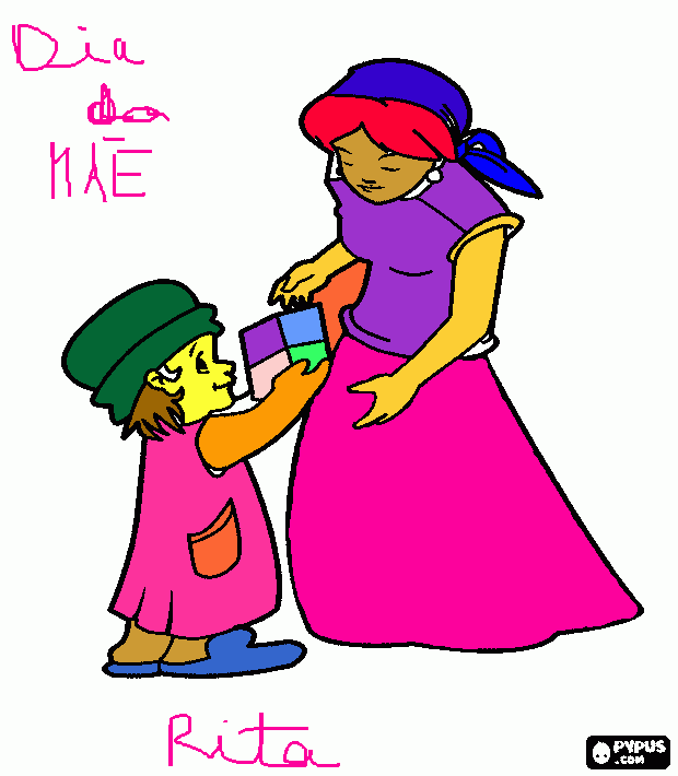 rita pinto para colorir e imprimir