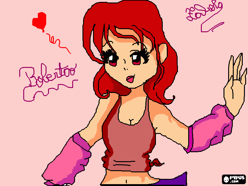 roberta de rebelde! para colorir e imprimir