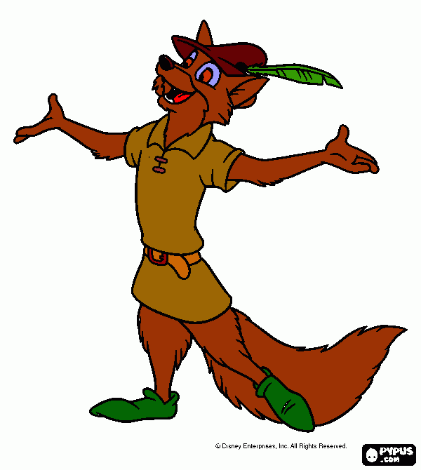 robin dos bosques para colorir e imprimir