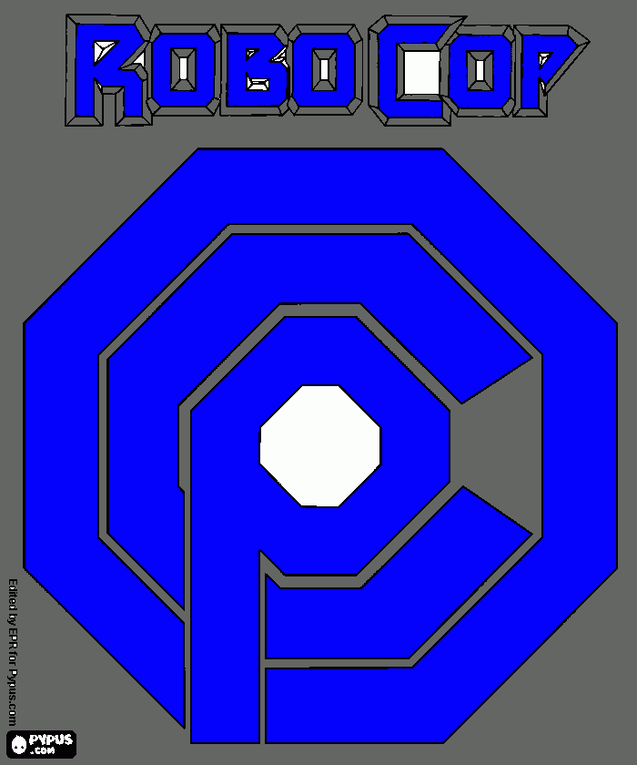 robocop ocp para colorir e imprimir