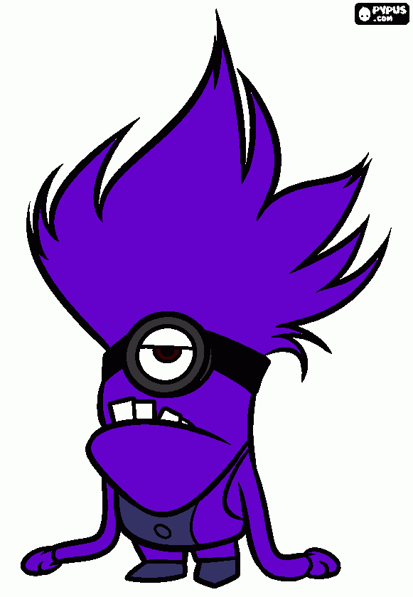 rocho com cabelo armado. para colorir e imprimir