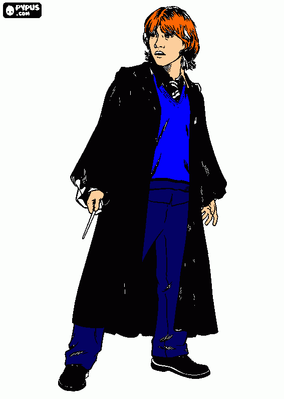rony weasley para colorir e imprimir