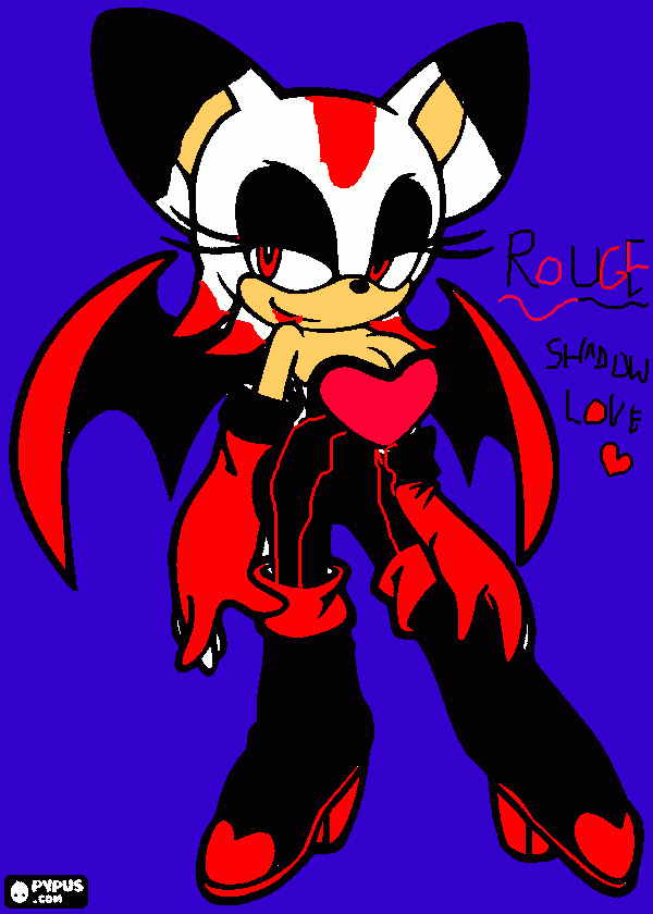 rouge love shadow para colorir e imprimir