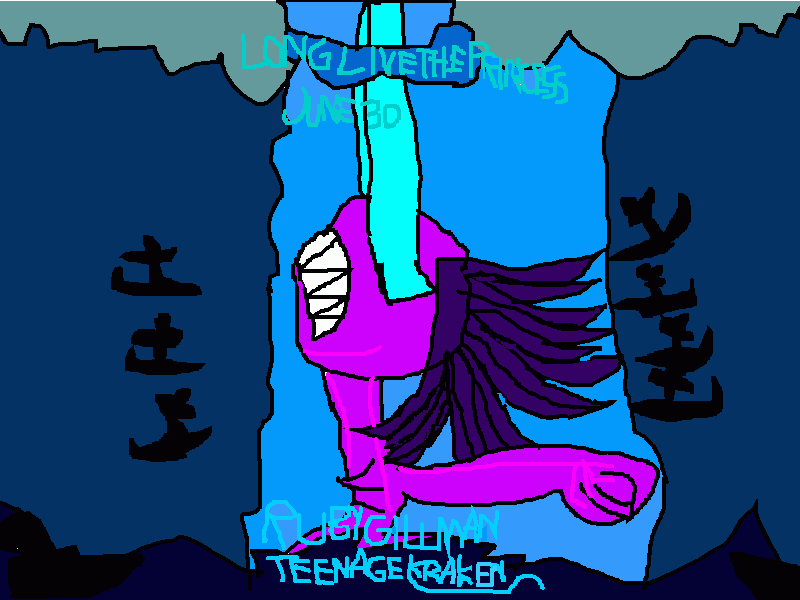 ruby teenage kraken para colorir e imprimir
