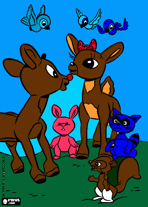 rudoufh fofinho para colorir e imprimir