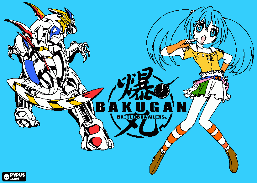 runo misaki e tigrerra para colorir e imprimir