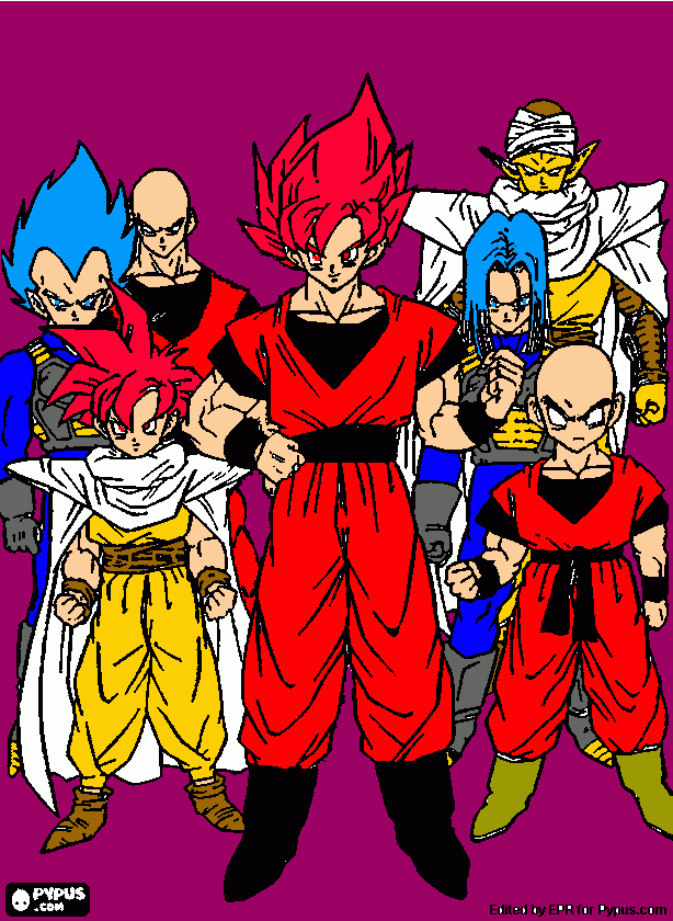 Ryu Senshi Plus(Aka Shin SS1; Aka Jun SS1; Ao Ichigo SS1; Ao Ren SS1; Iero; Tojiru; Shikakui) para colorir e imprimir