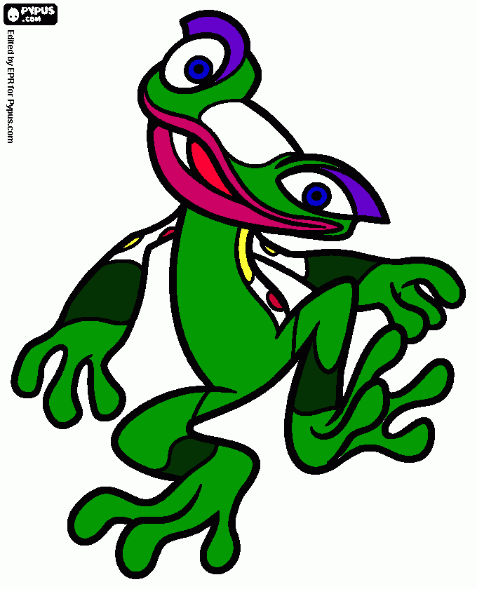 rã do filme Rio 2 para colorir e imprimir