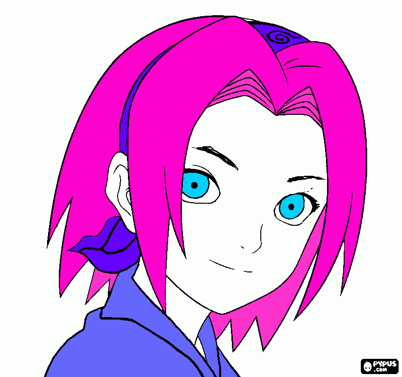 sacura haruno para colorir e imprimir