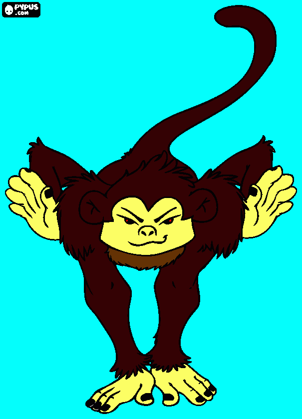 sagui para colorir e imprimir