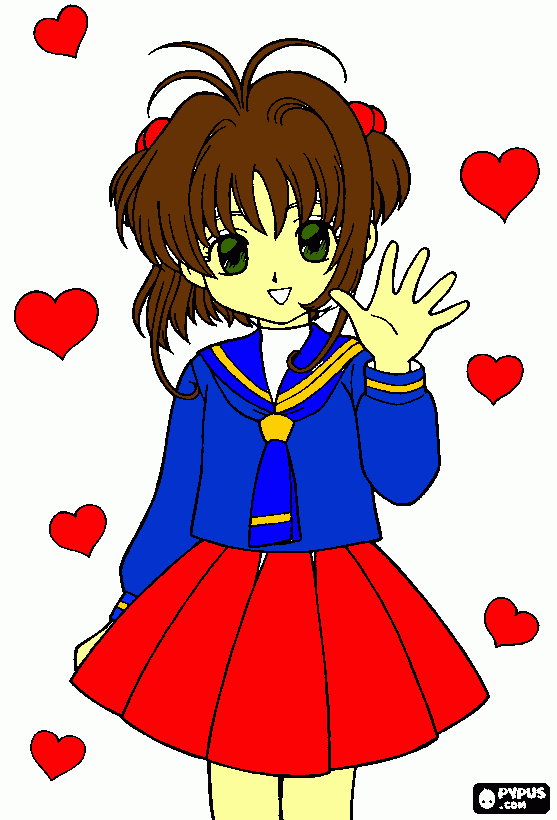 sakura card captors para colorir e imprimir