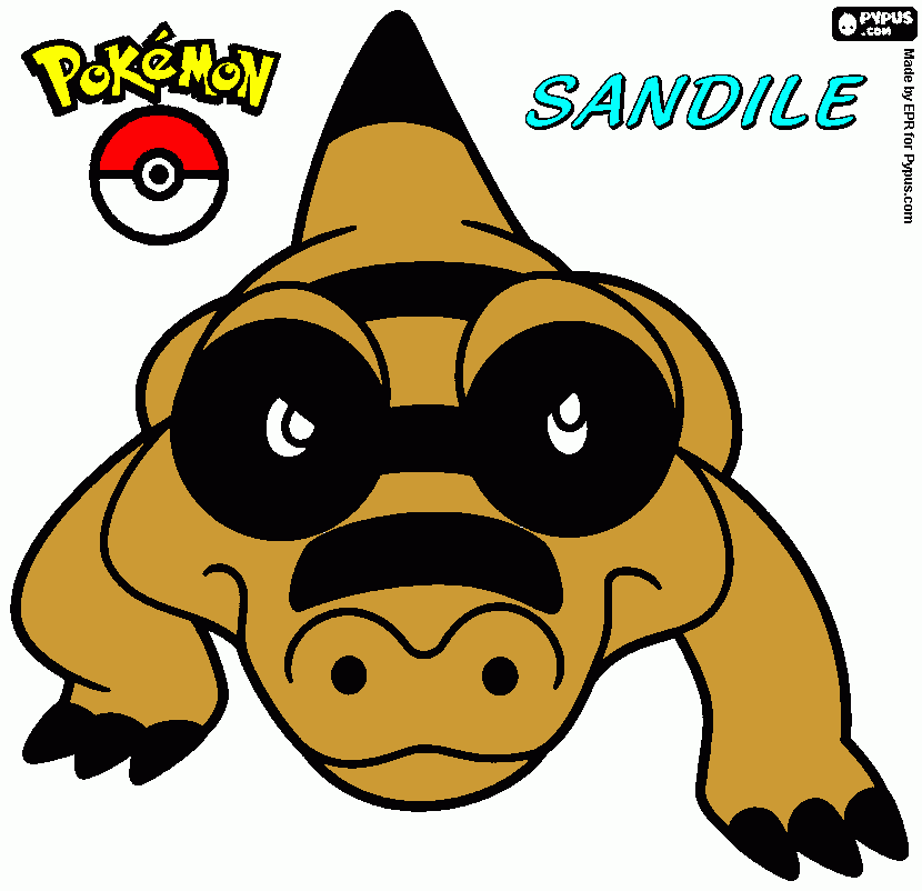 sandile para colorir e imprimir