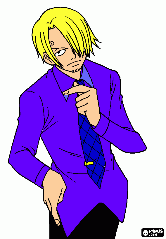 Sanji para colorir e imprimir