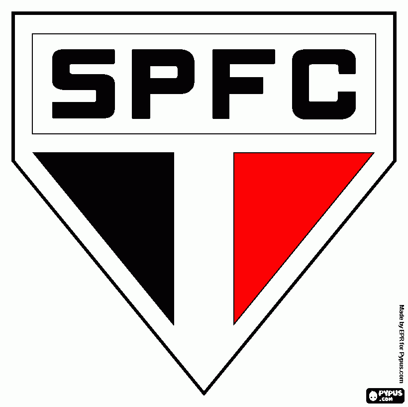 sao paulo futebol clube para colorir e imprimir