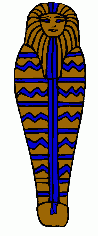 Sarcofago egipcio para colorir e imprimir