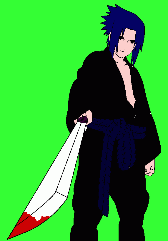 sasuke UTIRRA para colorir e imprimir