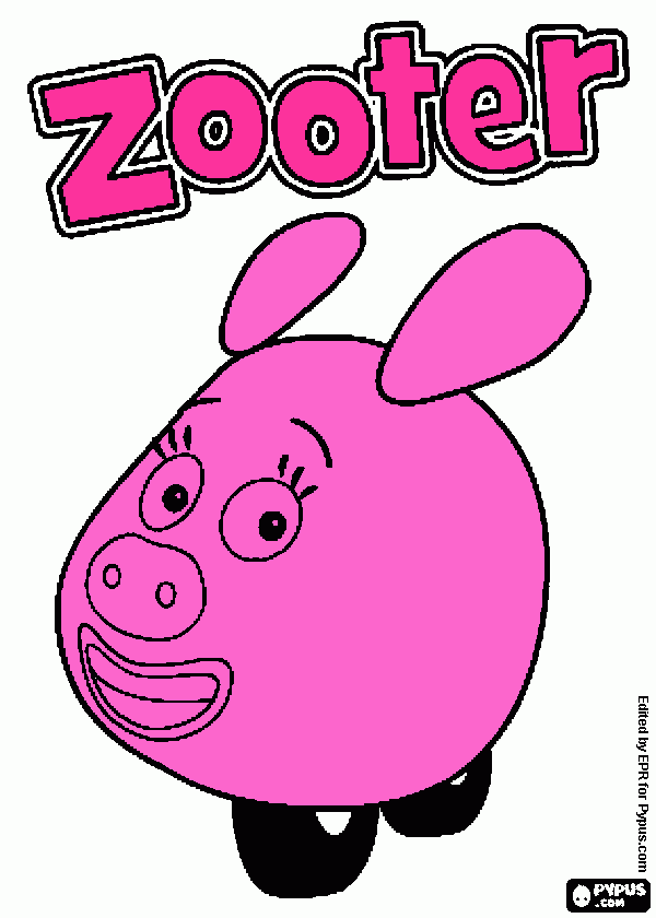 Scooty para colorir e imprimir