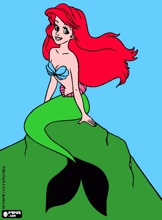 sereia iara para colorir e imprimir