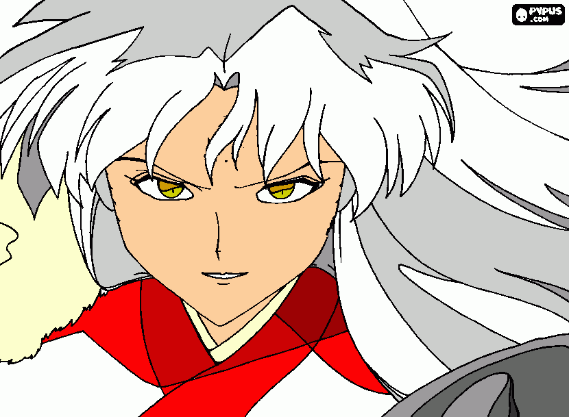 Sesshoumaru se marcas para colorir e imprimir