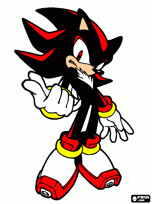 shadow para colorir e imprimir