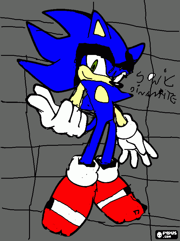shedow  to  sonic para colorir e imprimir