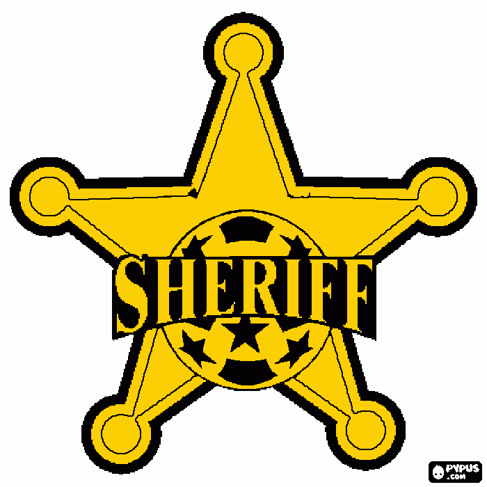 sheriff para colorir e imprimir