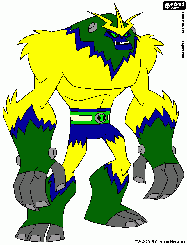 shocksquatch Brasil para colorir e imprimir