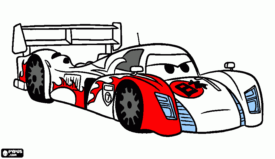 Shu Todoroki, carro de corrida que participa do World Grand Prix em representação do Japão para colorir e imprimir