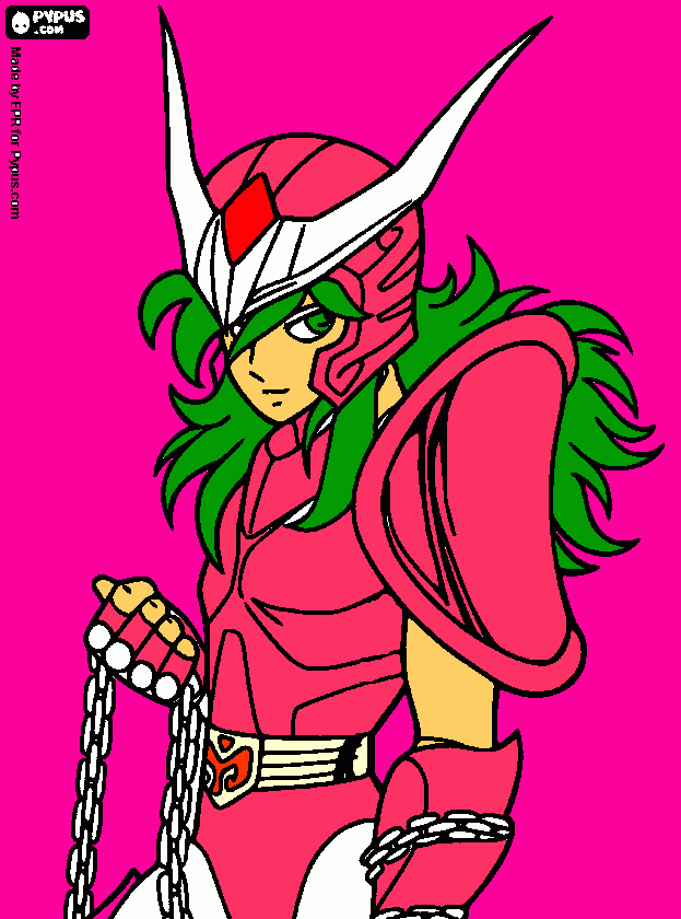 shun(andrômeda) para colorir e imprimir