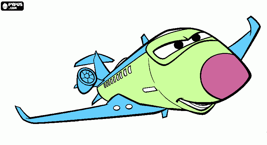 siddeley o avião  espião é  protagonista do filme cars 2 para colorir e imprimir