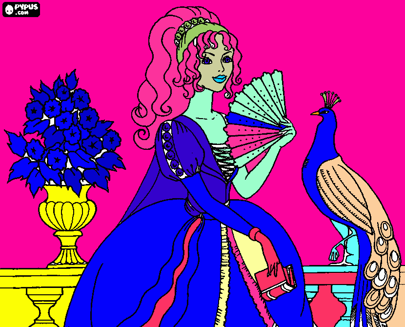 Silvia Careca e pasteleira para colorir e imprimir