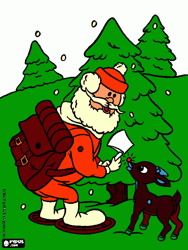 Sim , um papai noel bem bonitinho , para vc tio Rudolf=) Adoro vc:P para colorir e imprimir