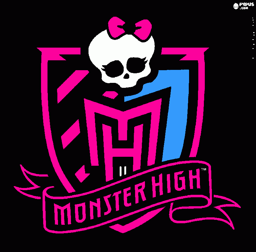 Simbolo da Monster High para colorir e imprimir