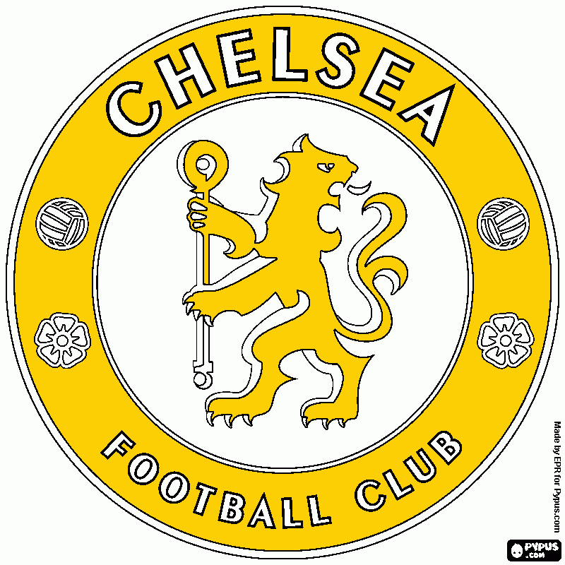 simbolo  do  CHELSEA para colorir e imprimir