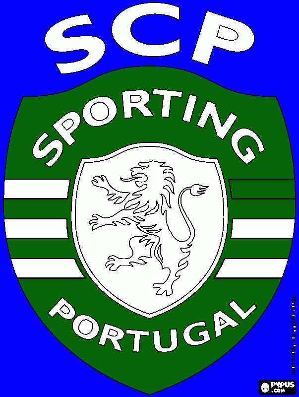 simbolo do sporting para colorir e imprimir