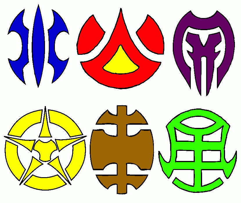 SIMBOLOS BAKUGAN para colorir e imprimir