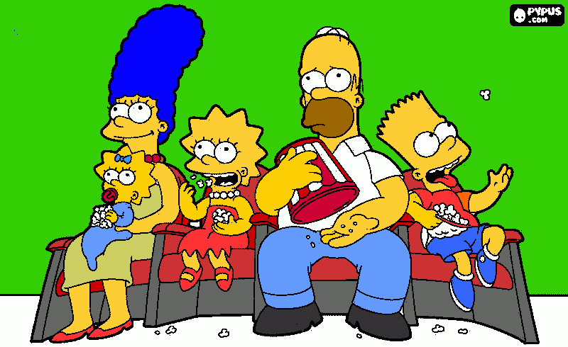 simpison para colorir e imprimir