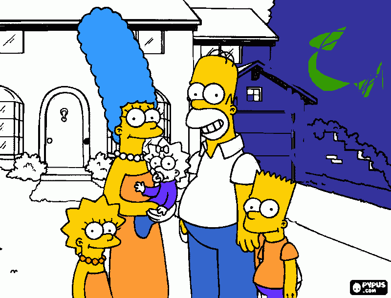 SIMPISOS para colorir e imprimir