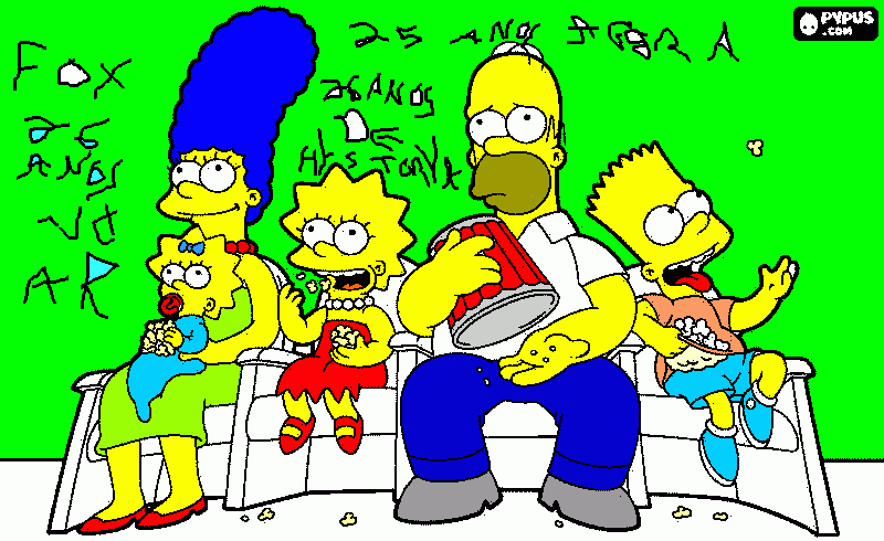 simpons fox para colorir e imprimir