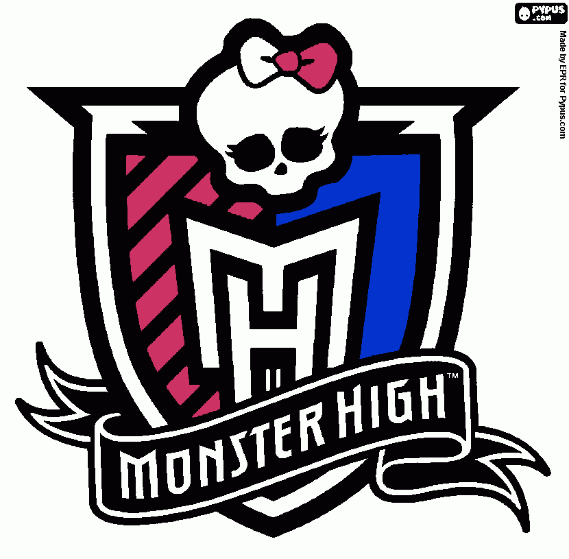 sinbolo da monster high para colorir e imprimir