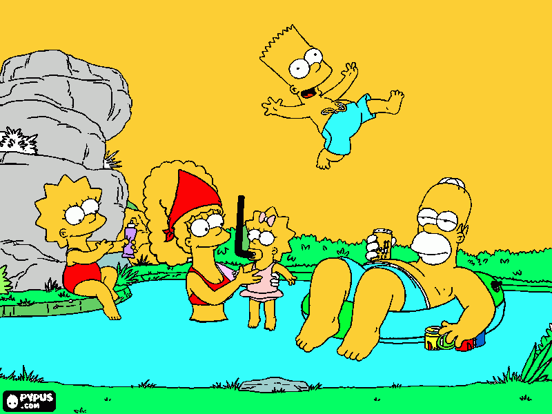 Sinpsons  para colorir e imprimir