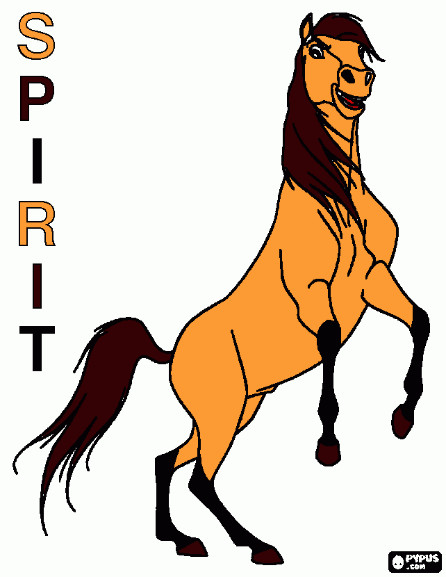 sipirit para colorir e imprimir