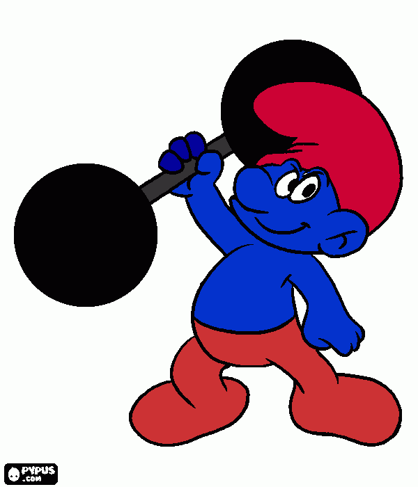 smurf carlos para colorir e imprimir