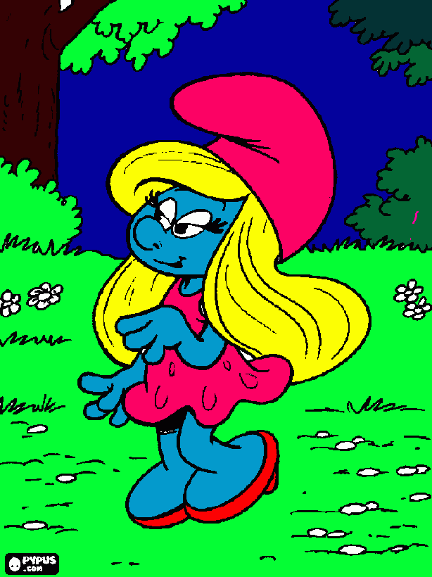 smurfina para colorir e imprimir