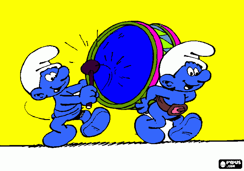 SMURFS 2 para colorir e imprimir
