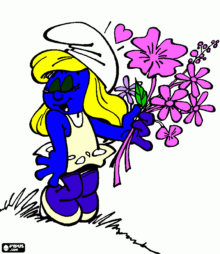 Smurft para colorir e imprimir