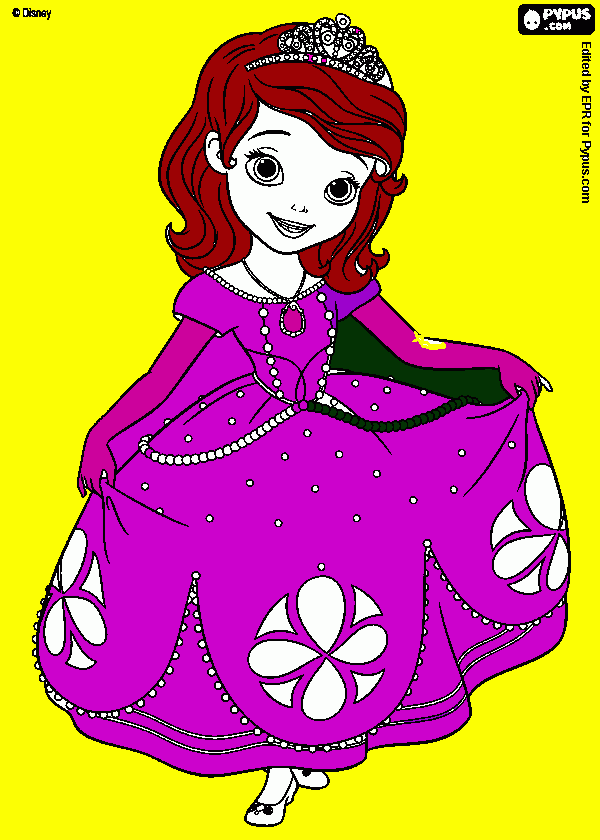 sofia linda para colorir e imprimir