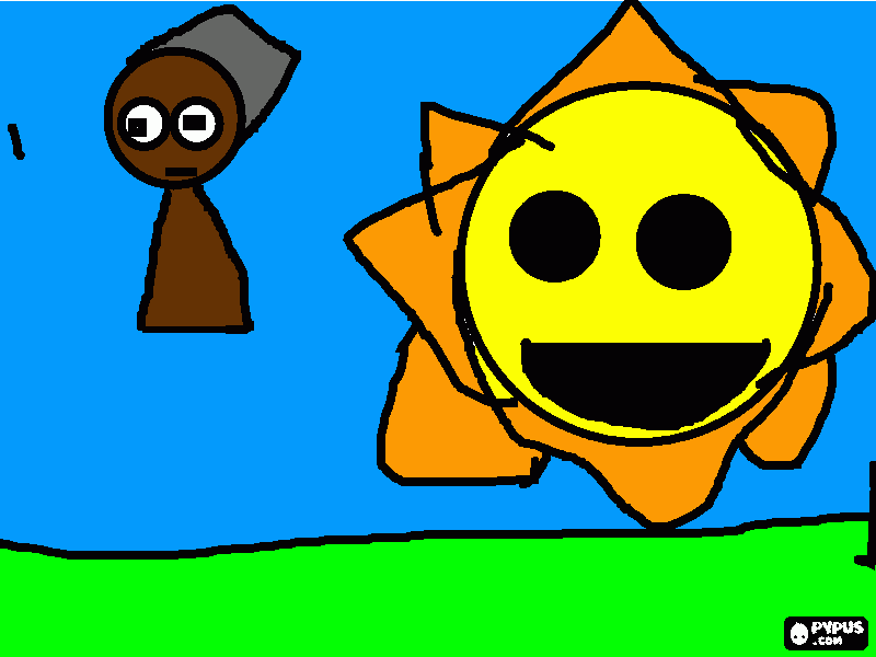 sol e monstrinhos e o mundo para colorir e imprimir