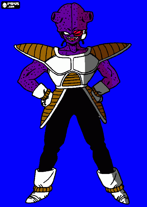 soldado de freeza para colorir e imprimir